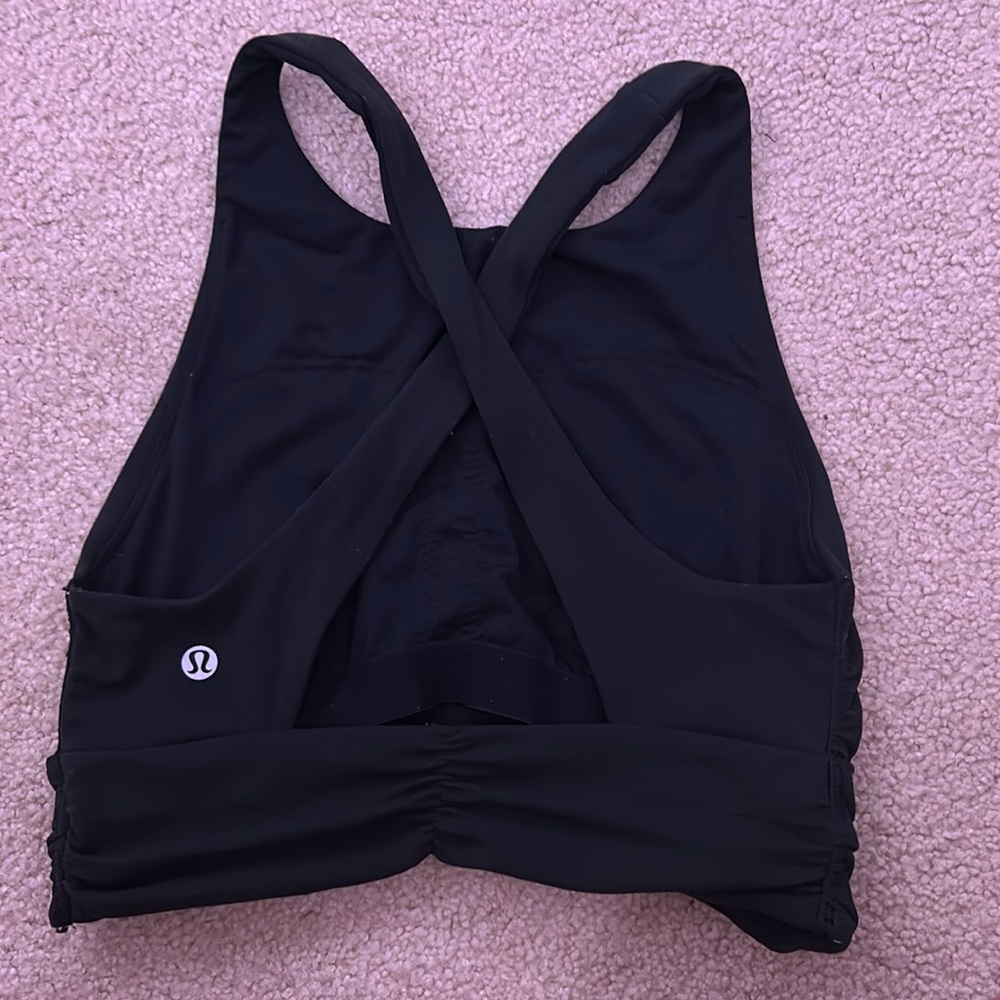Black lululemon ALWAYS ALIGNED bra/tank